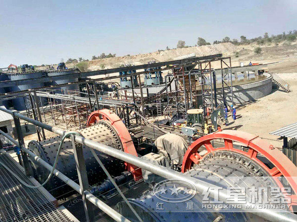 大型鉬礦選礦生產線現場