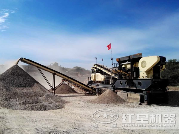 車載式移動制沙機工作現場