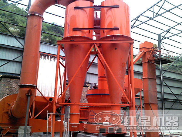 高壓磨粉機工作現場