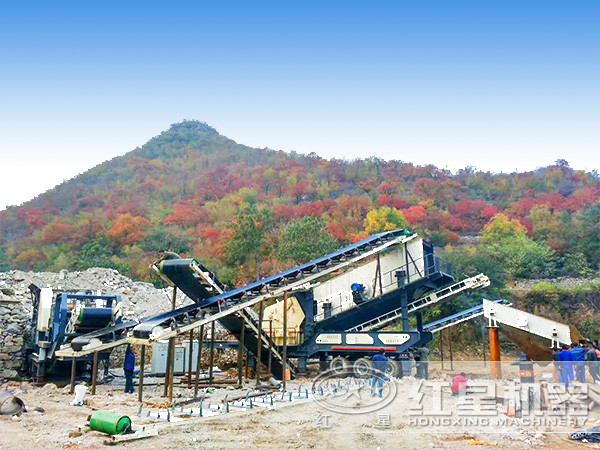 流動制砂機工作現場