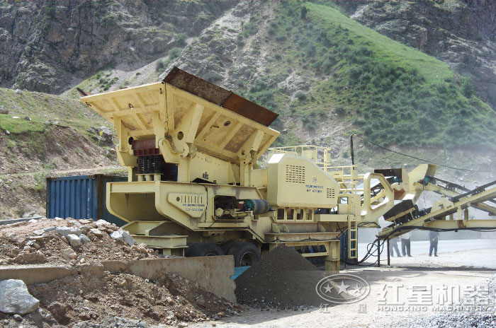 移動制砂機作業現場