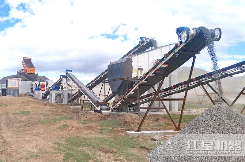 機制砂石子廠生產現場 機制砂石子廠生產現場