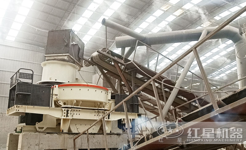 沖擊式制砂機安裝現場