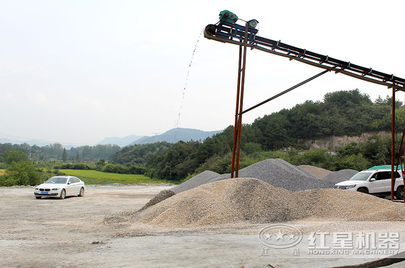 機制砂生產現場