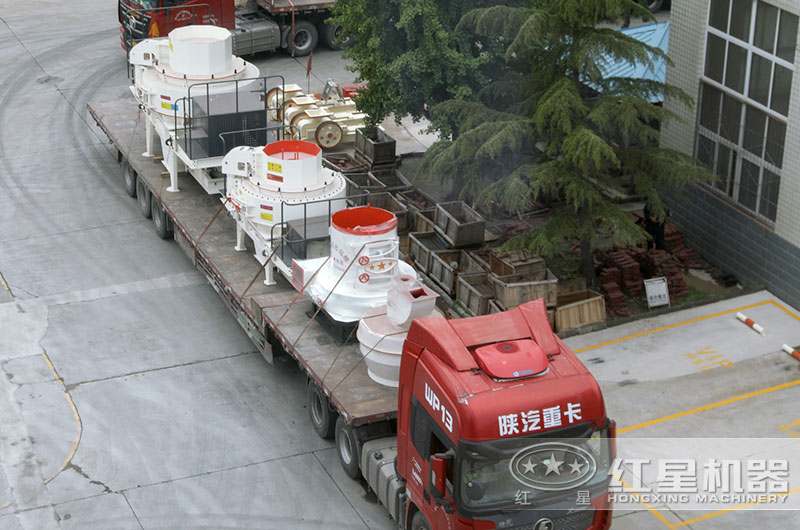 紅星打沙機發貨現場圖