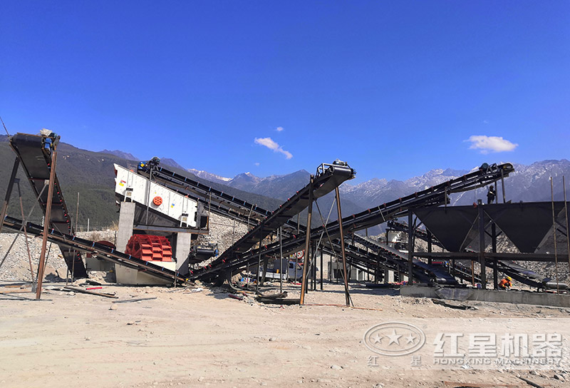 方案一配置現場:單臺洗砂機組成一條線 方案一配置現場:單臺洗砂機組成一條線