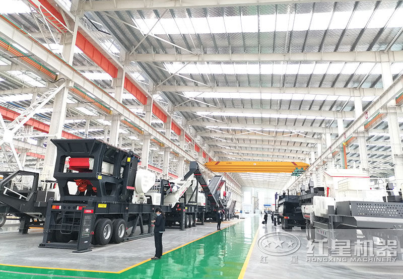 紅星機器移動制砂機車間現貨